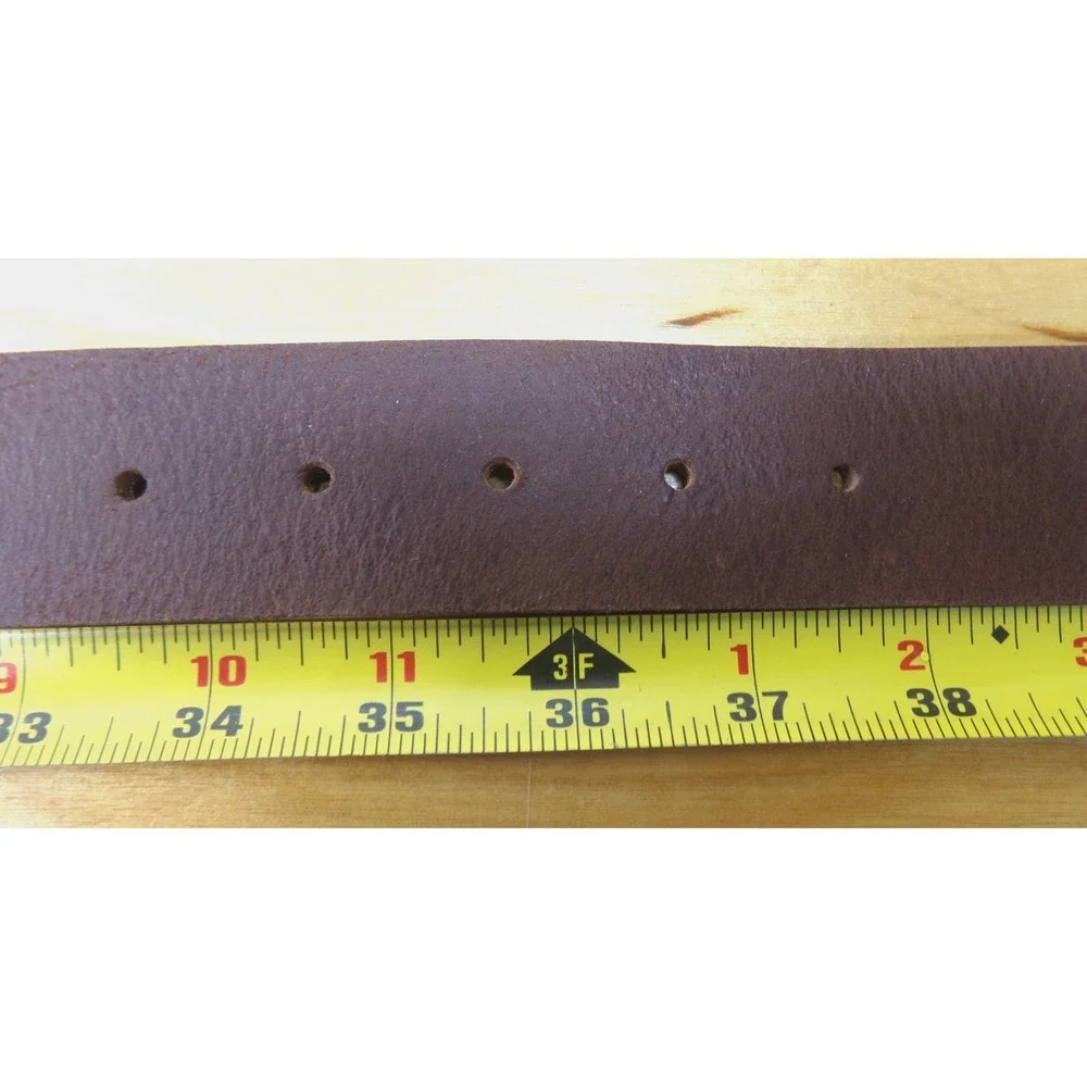 Legacy Brown‎ Leather Belt Size L with NCAA Clemson University Tiger Paw Buckle